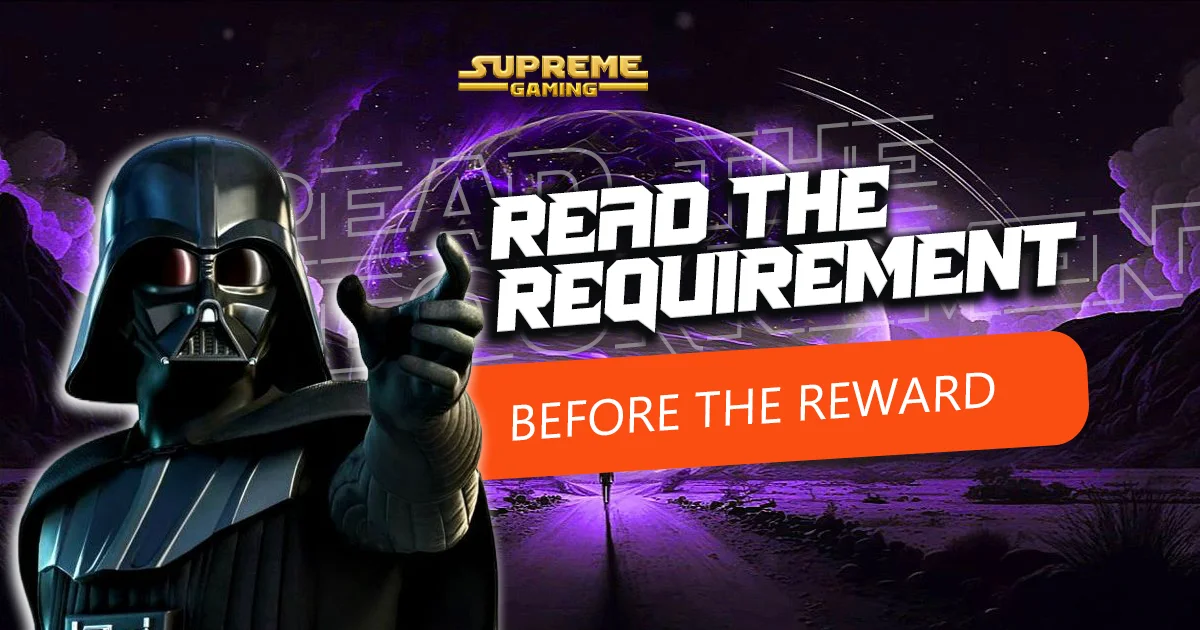 Read the Requirement Before the Reward