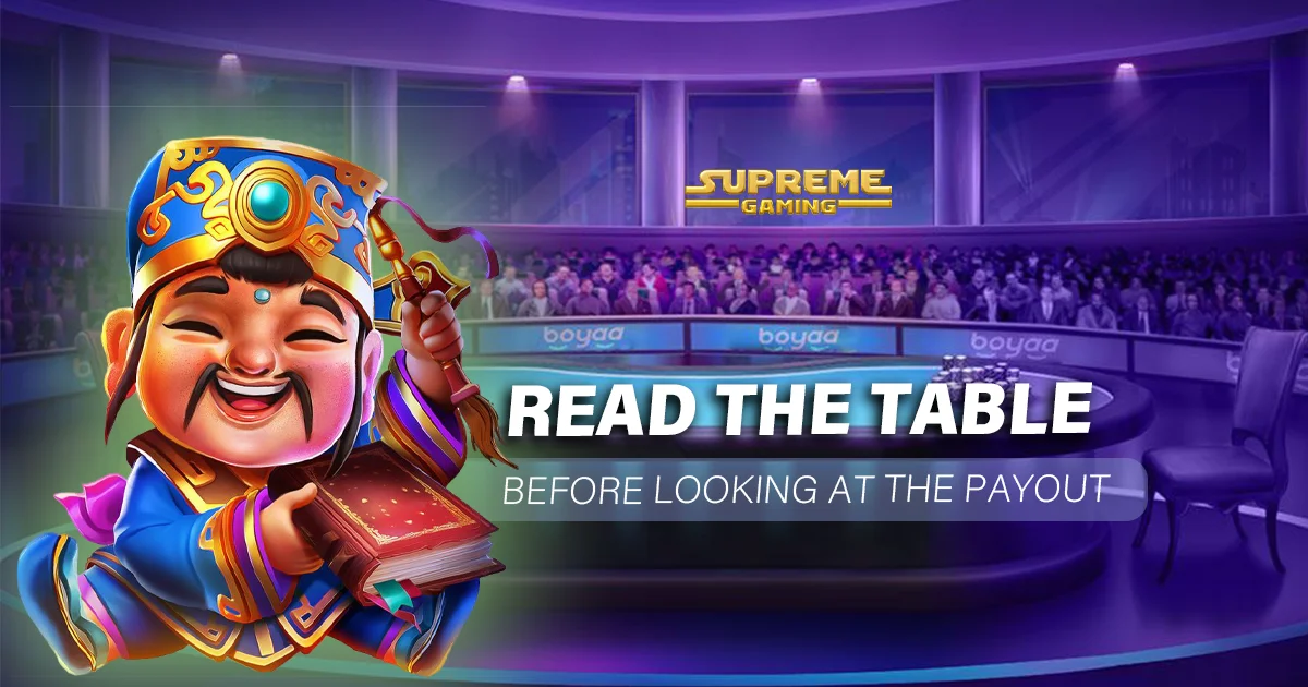 Read the Table Before Looking at the Payout